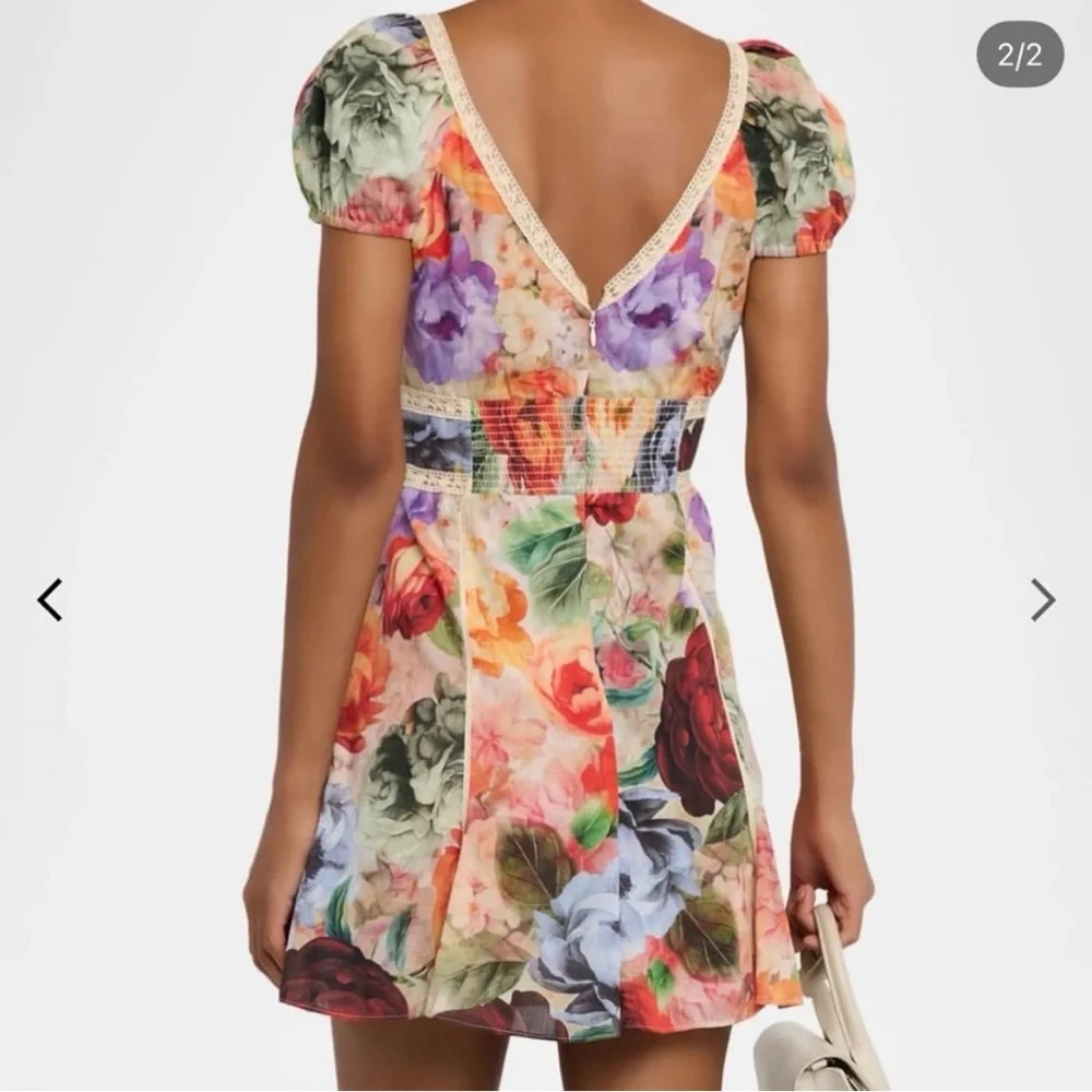 NWT alice + olivia dress in Storm Floral - Picture 4 of 9